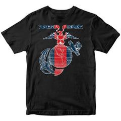 Marines Blood Stripe EGA Seal T-shirt