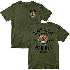 Death Smiles, Marines Smile Back T-Shirt