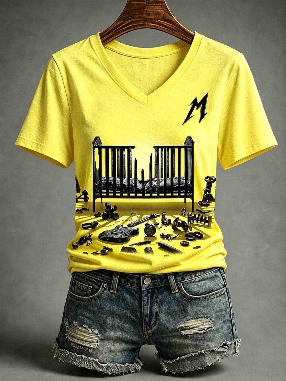 Women's Music Tour Print Casual T-shirt