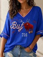 Women's Rugby Lovers Print Shirt