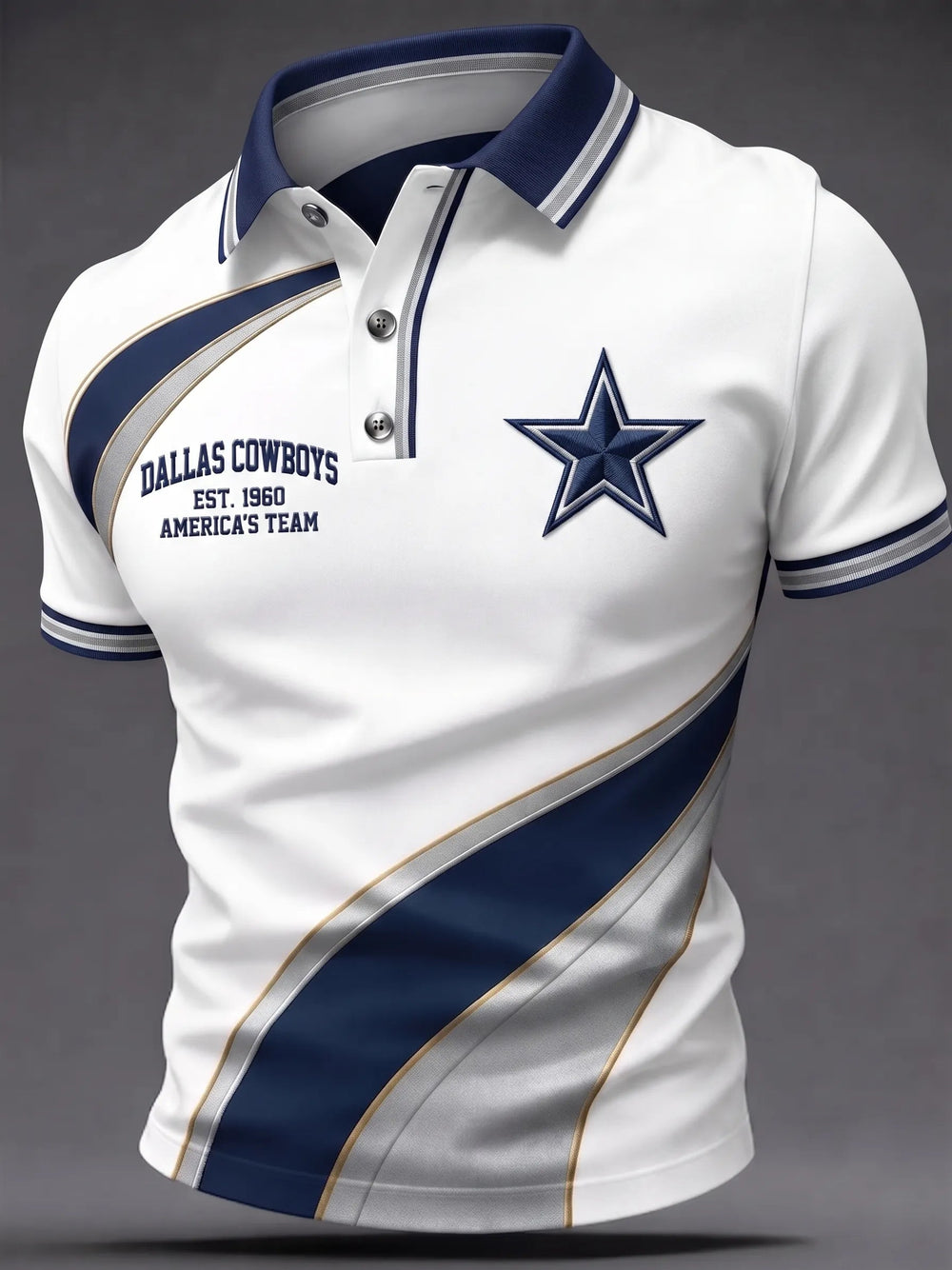 Men's Football Short-Sleeve Polo Shirt