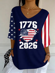 Retro 250th Anniversary Print T-Shirt