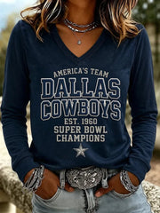 Women's Casual Dallas Print T-Shirt