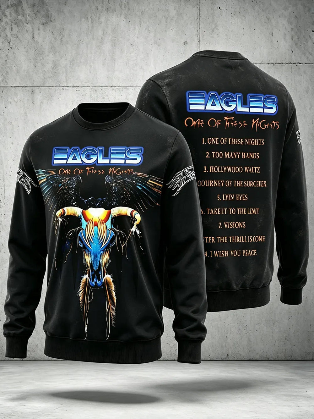 Men's Music Graphic Crewneck Sweatshirt