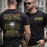 USMC Semper Fi Skull Shirt