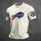 Buffalo Football-Inspired Graphic Men's Premium Comfort Fit Tee – Classic Short Sleeve Apparel