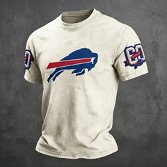 Buffalo Football-Inspired Graphic Men's Premium Comfort Fit Tee – Classic Short Sleeve Apparel