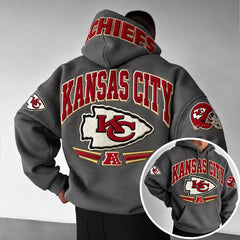 Rugby-print Hoodie