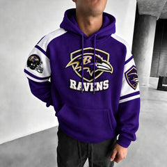 Rugby-print Hoodie