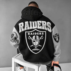 Rugby-print Hoodie