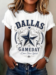 Women's Football Lovers Printed T-shirt