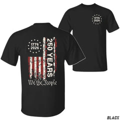 250 Years Of Freedom America T-Shirt & Hoodie – Usa 250th Anniversary Flag Pullover