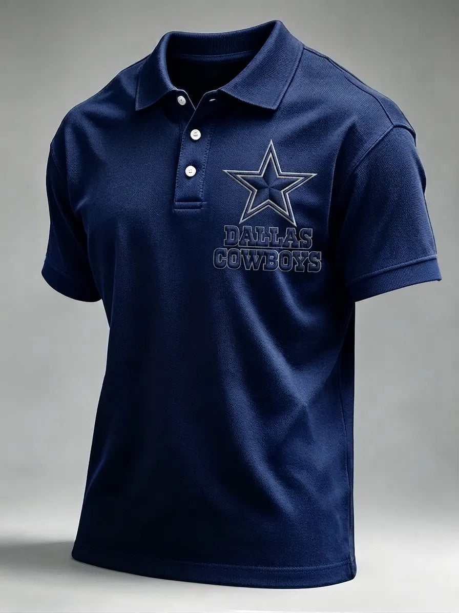Men's Football Short-Sleeve Polo Shirt