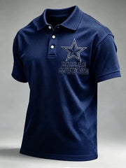 Men's Football Short-Sleeve Polo Shirt