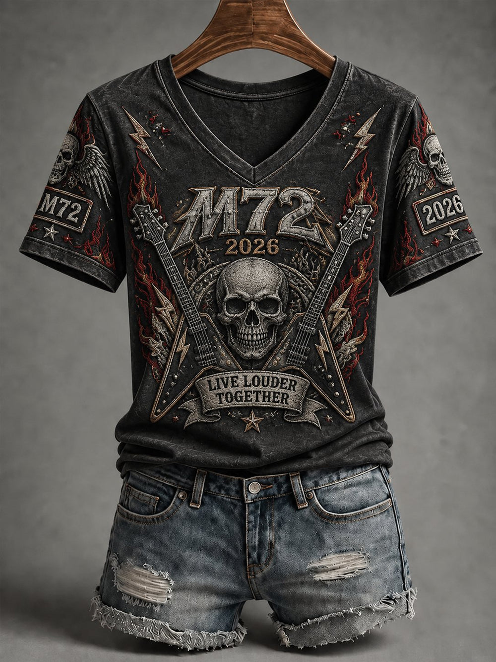 Women's Music Tour Print Casual T-shirt