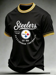 Men's Steelers Print Polo Shirt