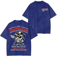 Retro 1-800-777-FELLA - Graphic Trendy Washed Tee