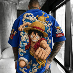 Unisex Anime-Style Retro Oversized T-Shirt