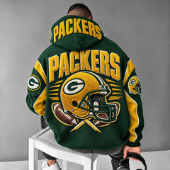 Rugby-print Hoodie