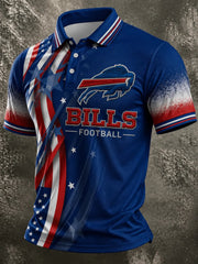 Men's Football Short-Sleeve Polo Shirt