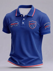 Men's Football Short-Sleeve Polo Shirt