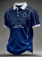 Men's Dallas Football Print Polo Shirt