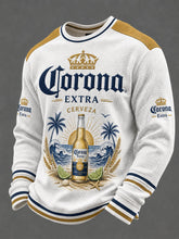 Men's Casual Beer Print Sweatershirts
