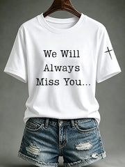 Women'S Commemorative Printed Casual T-Shirt