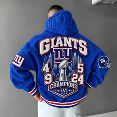 Rugby-print Hoodie