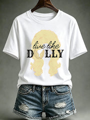 Women'S Commemorative Printed Casual T-Shirt