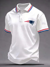 Men's Football Print Polo Shirt