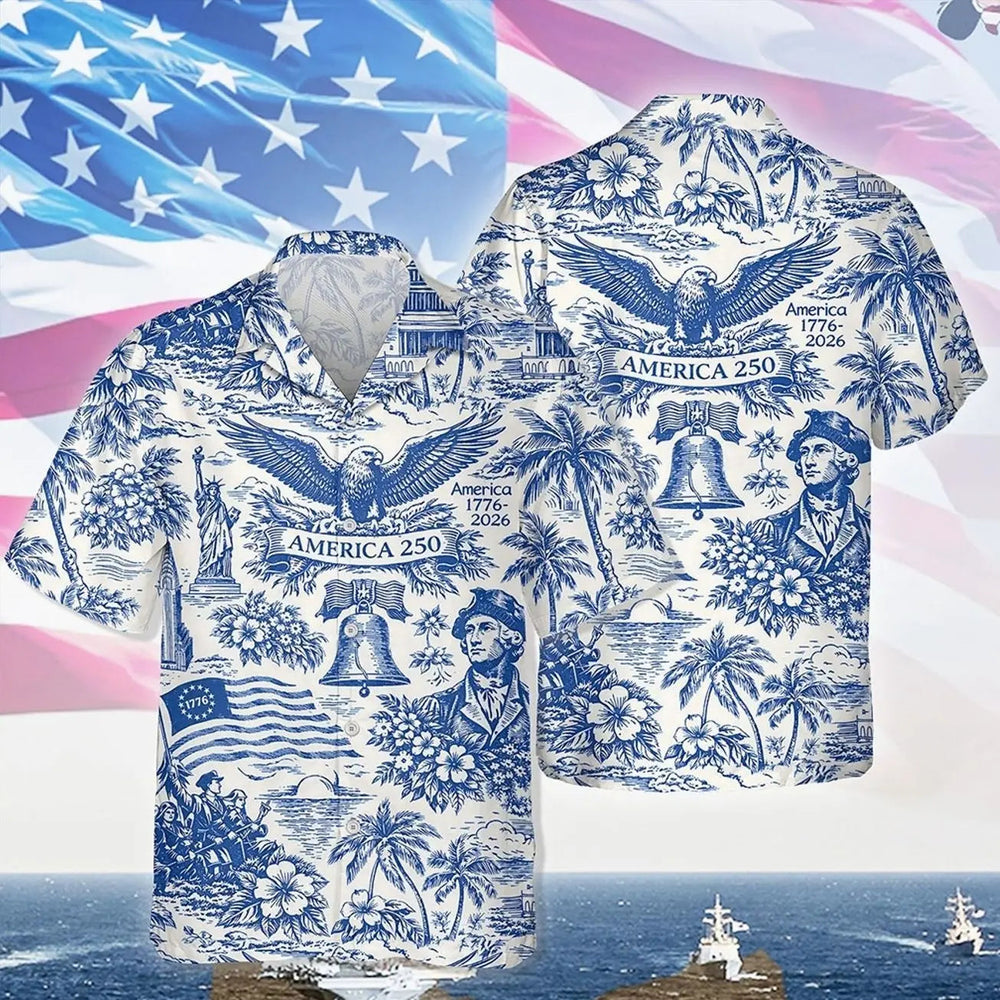USA 250th Anniversary Hawaiian Shirt