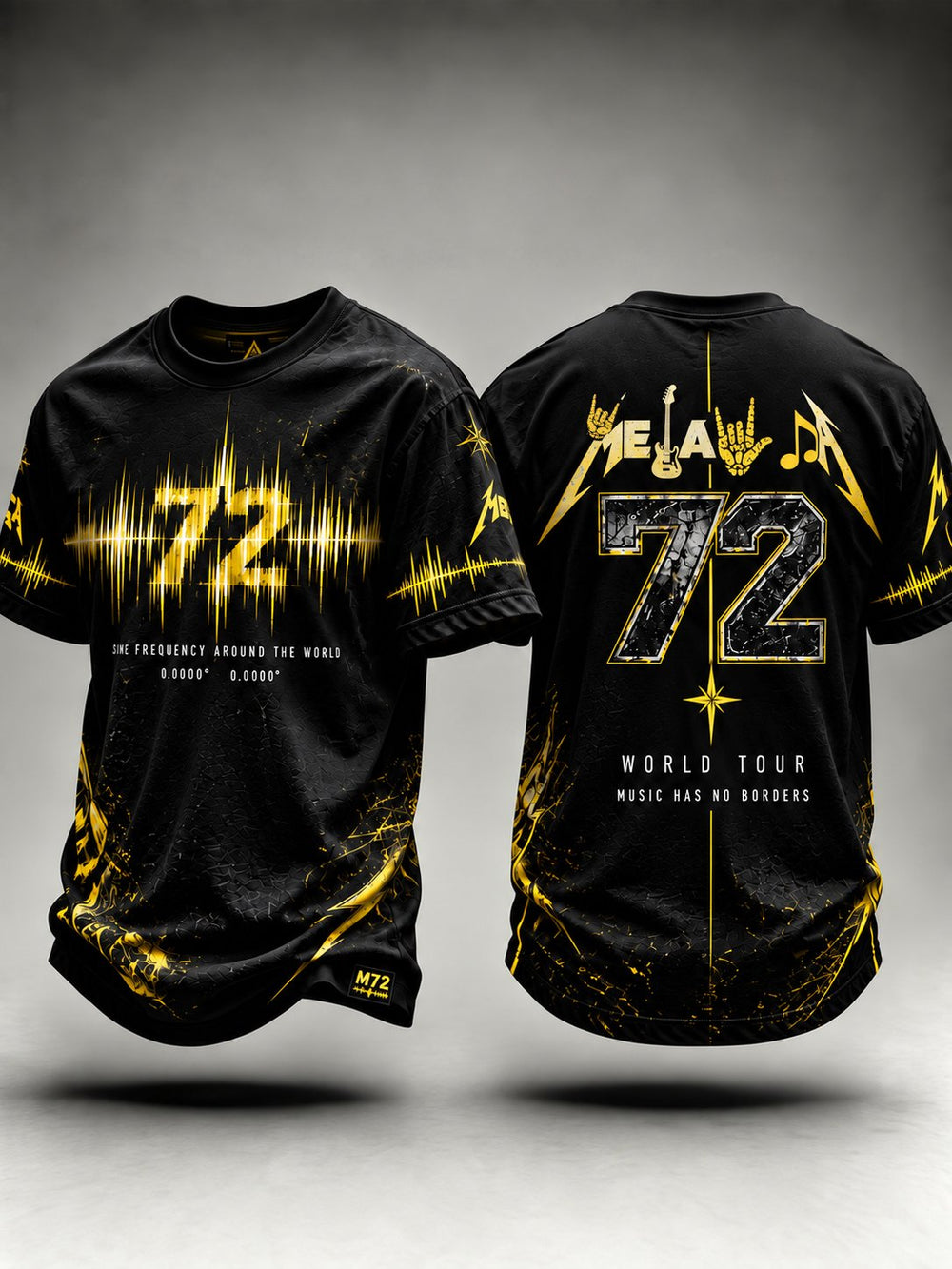 Men's Musician Casual Art Printed T-shirt