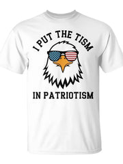 Put The Tism In Patriotism Athletic Eagle T-Shirt
