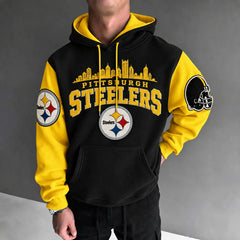 Rugby-print Hoodie