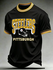 Men's Steelers Print Polo Shirt