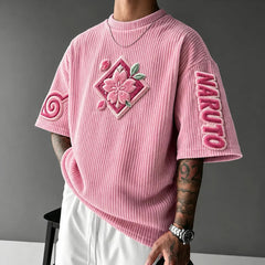 Unisex Anime-Style Retro Oversized T-Shirt