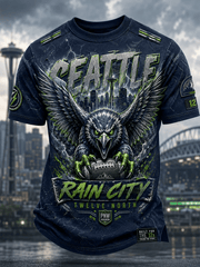 Men's Retro Football Printing T-Shirts