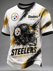 Men's Pittsburgh Steelers Distressed Crackle Tee