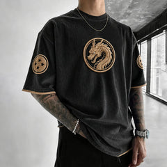 Unisex Anime-Style Retro Oversized T-Shirt