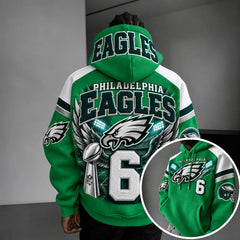 Rugby-print Hoodie