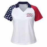 America250 Women's Embroidered Patriotic Polo