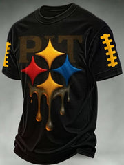 Men's Retro Color Star Graphic T-Shirt