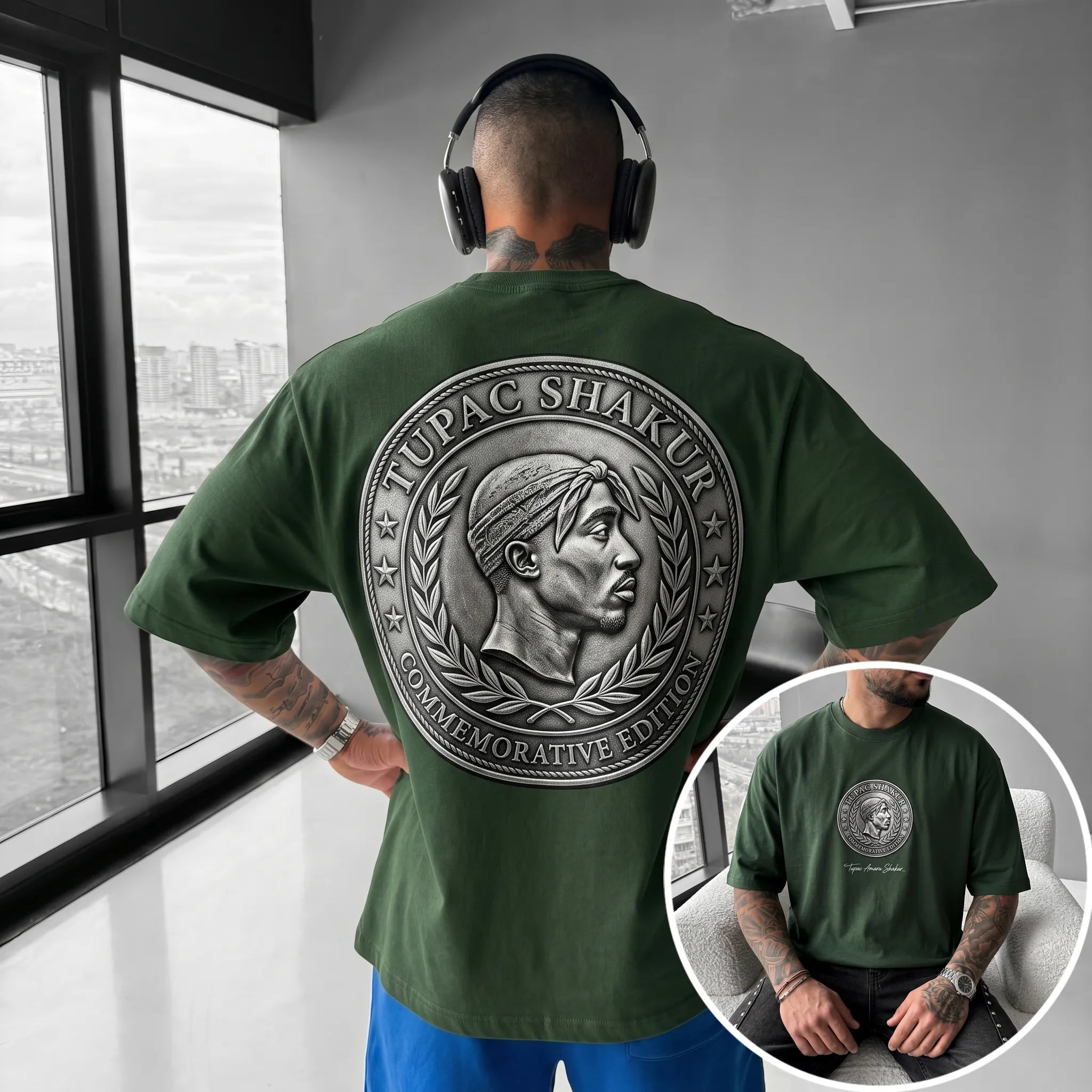 Unisex West Coast Legend Print Short-Sleeve T-Shirt