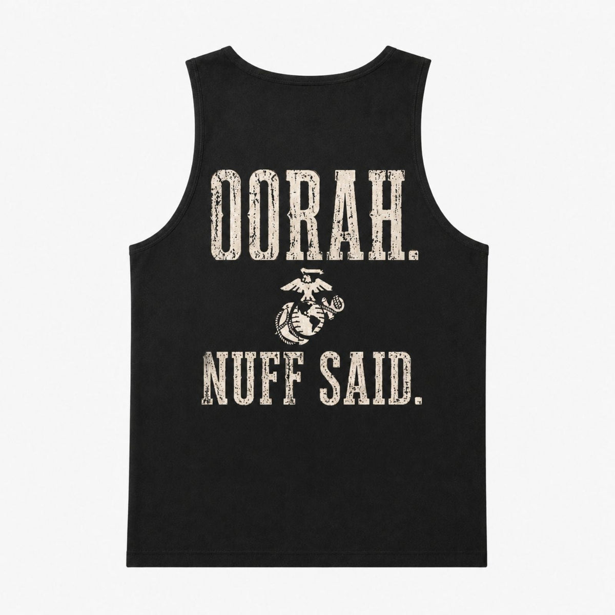 OORAH Nuff Said Tank Top – Marine Pride Back Print