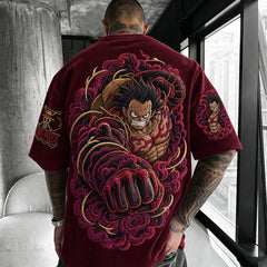 Unisex Anime-Style Retro Oversized T-Shirt
