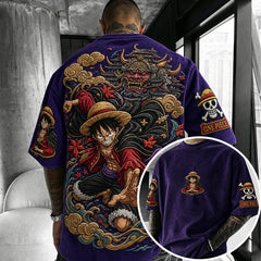 Unisex Anime-Style Retro Oversized T-Shirt