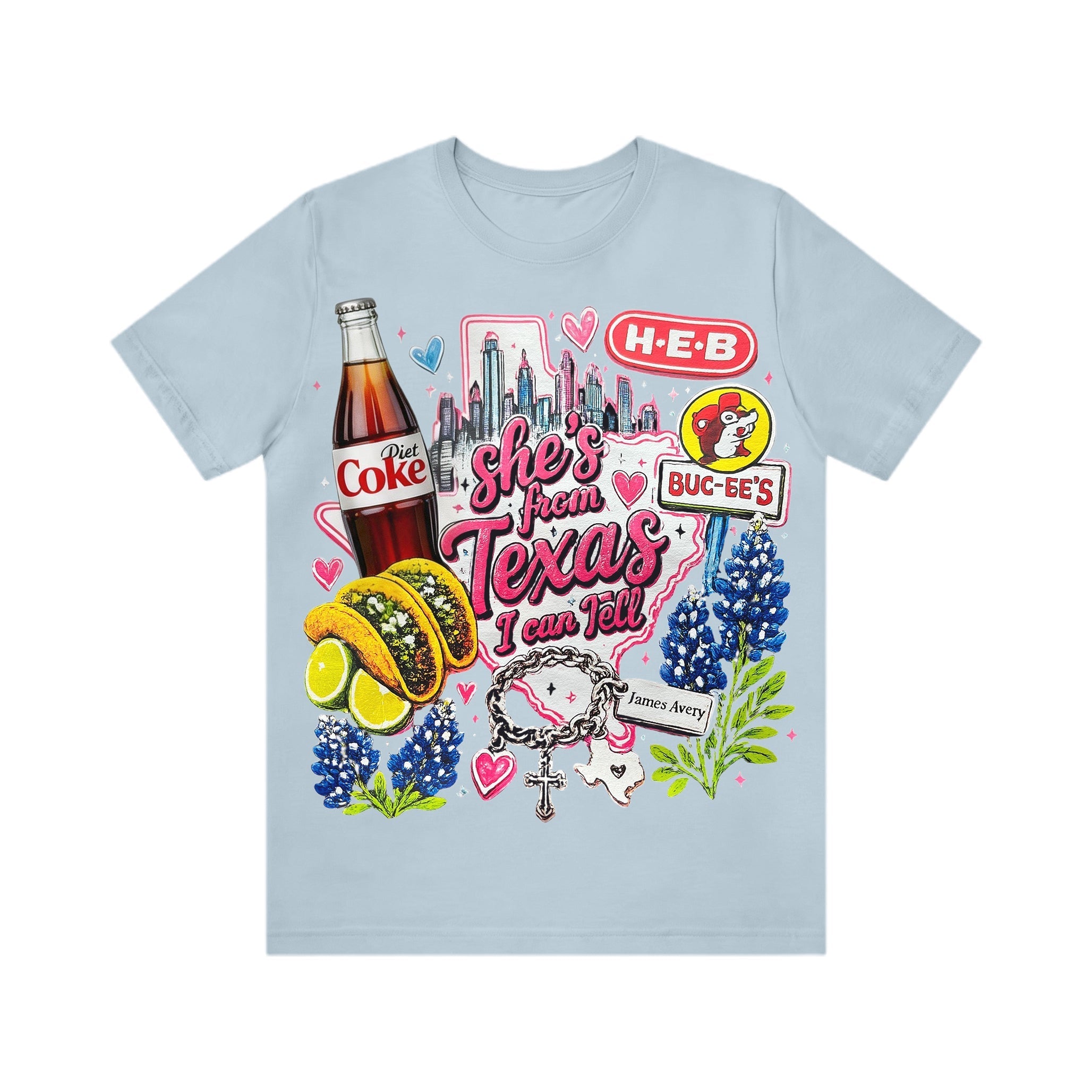 Shes from texas i can tell Unisex T-shirt