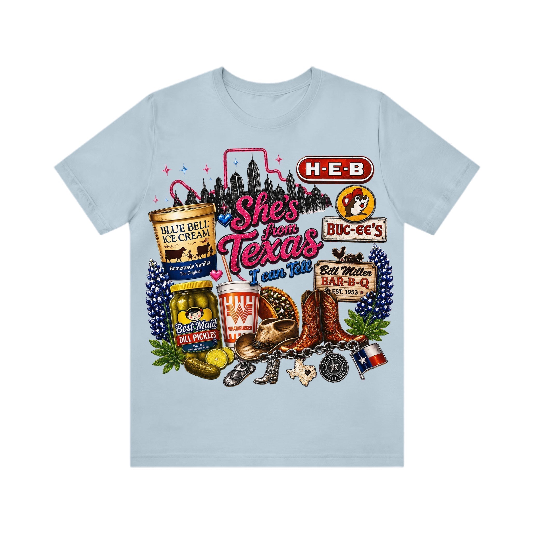 "She's From Texas I Can Tell" Unisex T-shirt