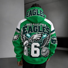 Rugby-print Hoodie